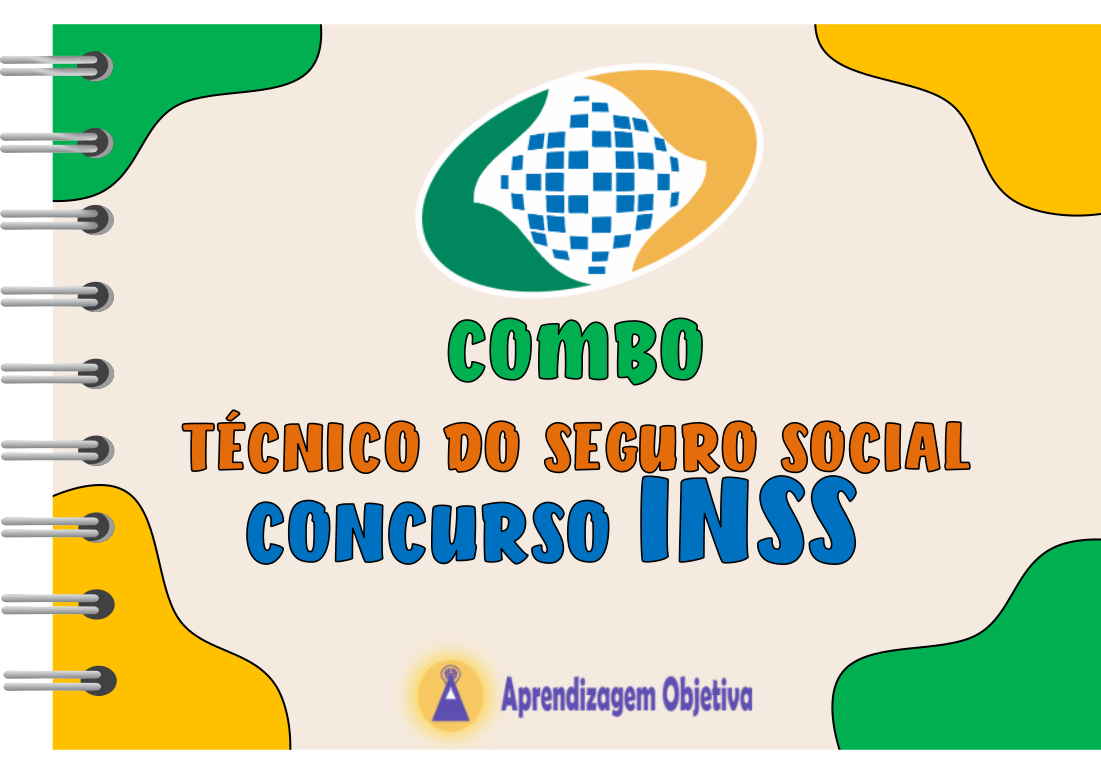 capa combo cadernos do bizu para tecnico do seguro social inss